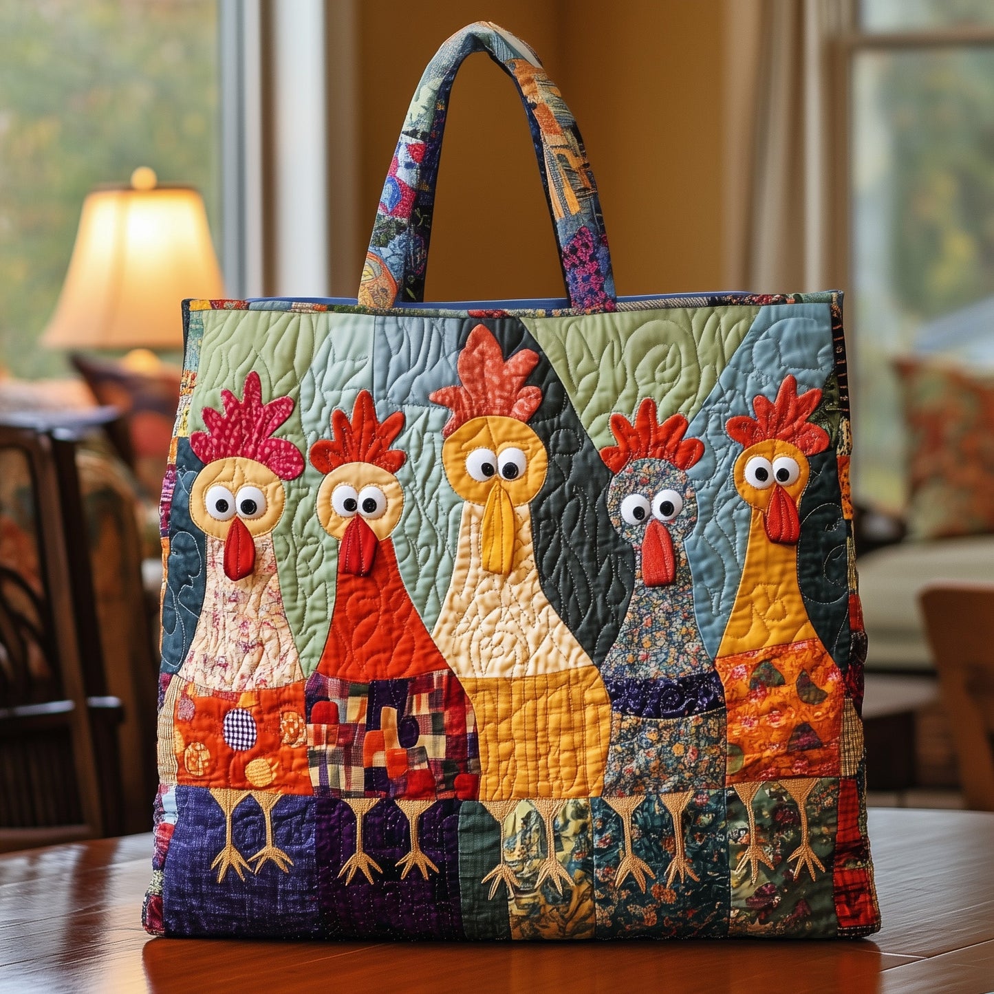 Googly Eyes Quilted Tote Bag GFTONL6492
