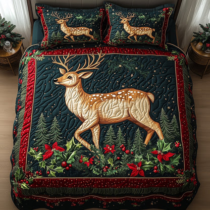 Christmas Deer Duvet Cover Set GFTONL6522