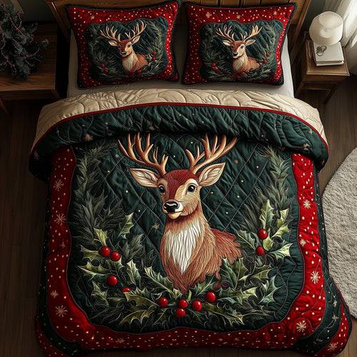 Festive Deer Duvet Cover Set GFTONL6523