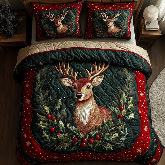 Festive Deer Duvet Cover Set GFTONL6523