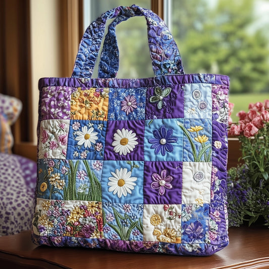 Purple Heaven Quilted Tote Bag GFTONL6541