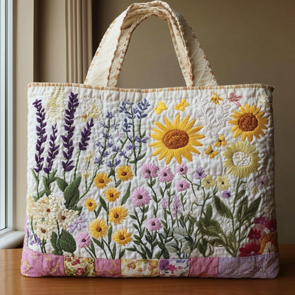 Elegant Bloom Quilted Tote Bag GFTONL6542