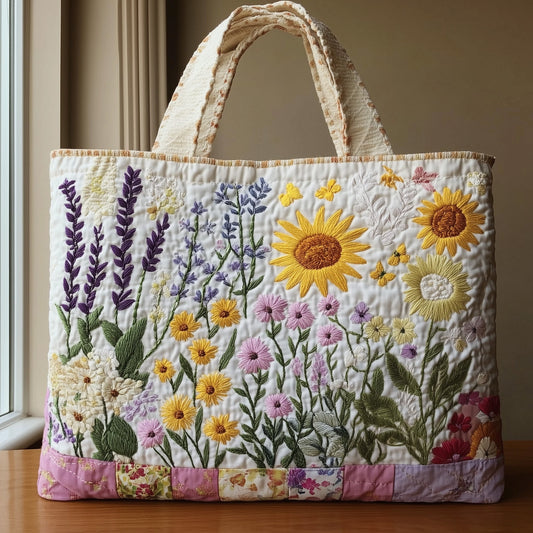 Elegant Bloom Quilted Tote Bag GFTONL6542