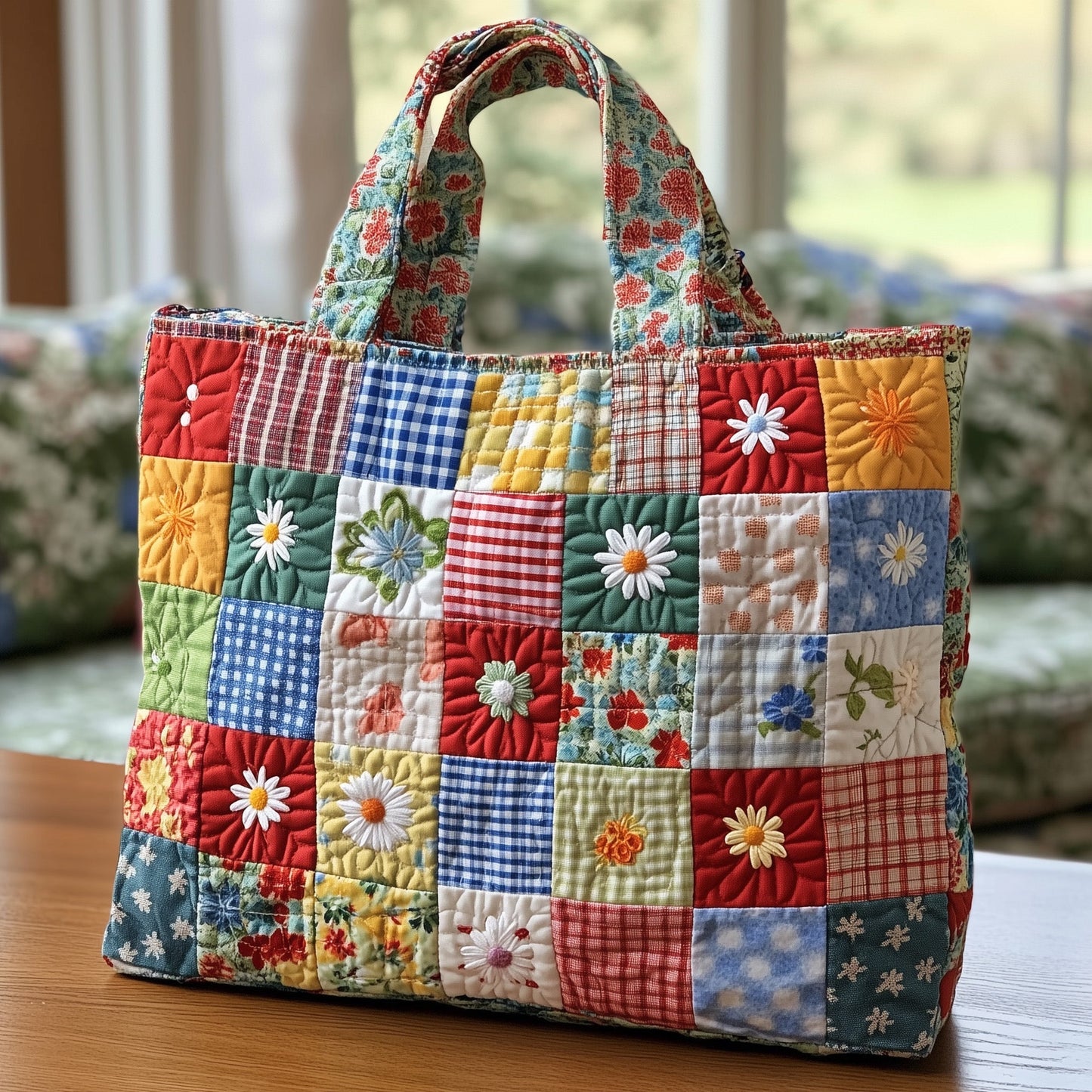 Garden Bloom Quilted Tote Bag GFTONL6545