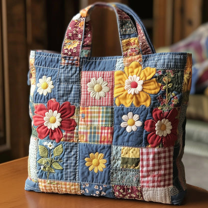Vintage Bloom Quilted Tote Bag GFTONL6549