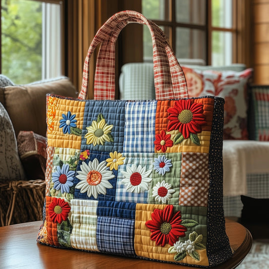 Rustic Bloom Quilted Tote Bag GFTONL6551