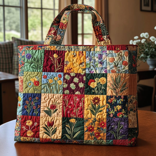 Rustic Bloom Quilted Tote Bag GFTONL6552