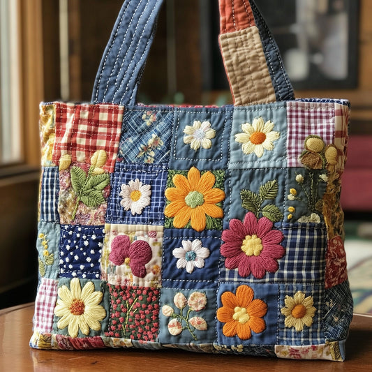 Garden Bloom Quilted Tote Bag GFTONL6553