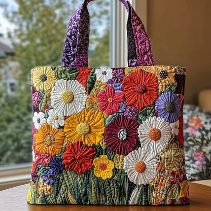 Rustic Bloom Quilted Tote Bag GFTONL6554