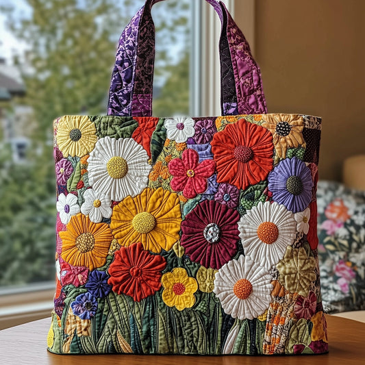 Rustic Bloom Quilted Tote Bag GFTONL6554