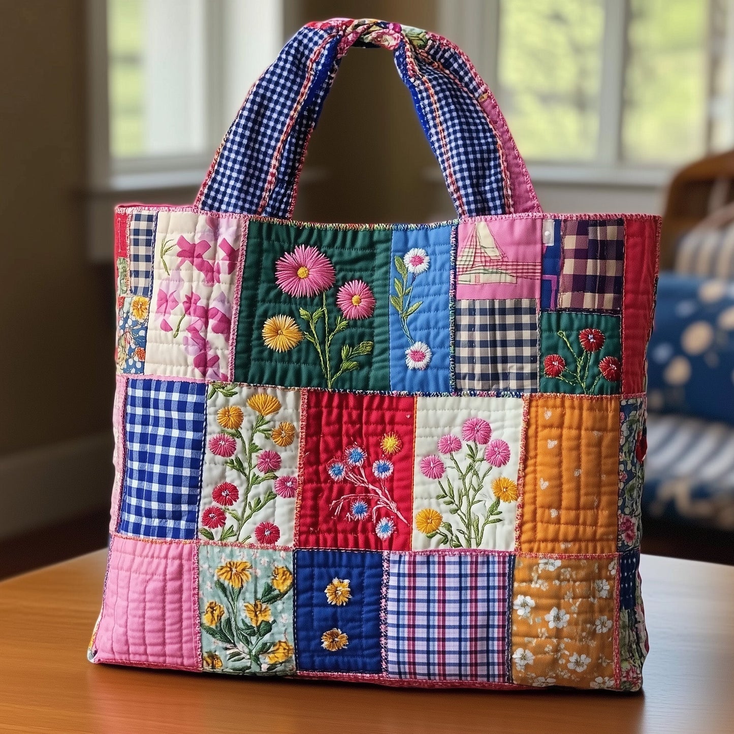 Floral Bloom Quilted Tote Bag GFTONL6555