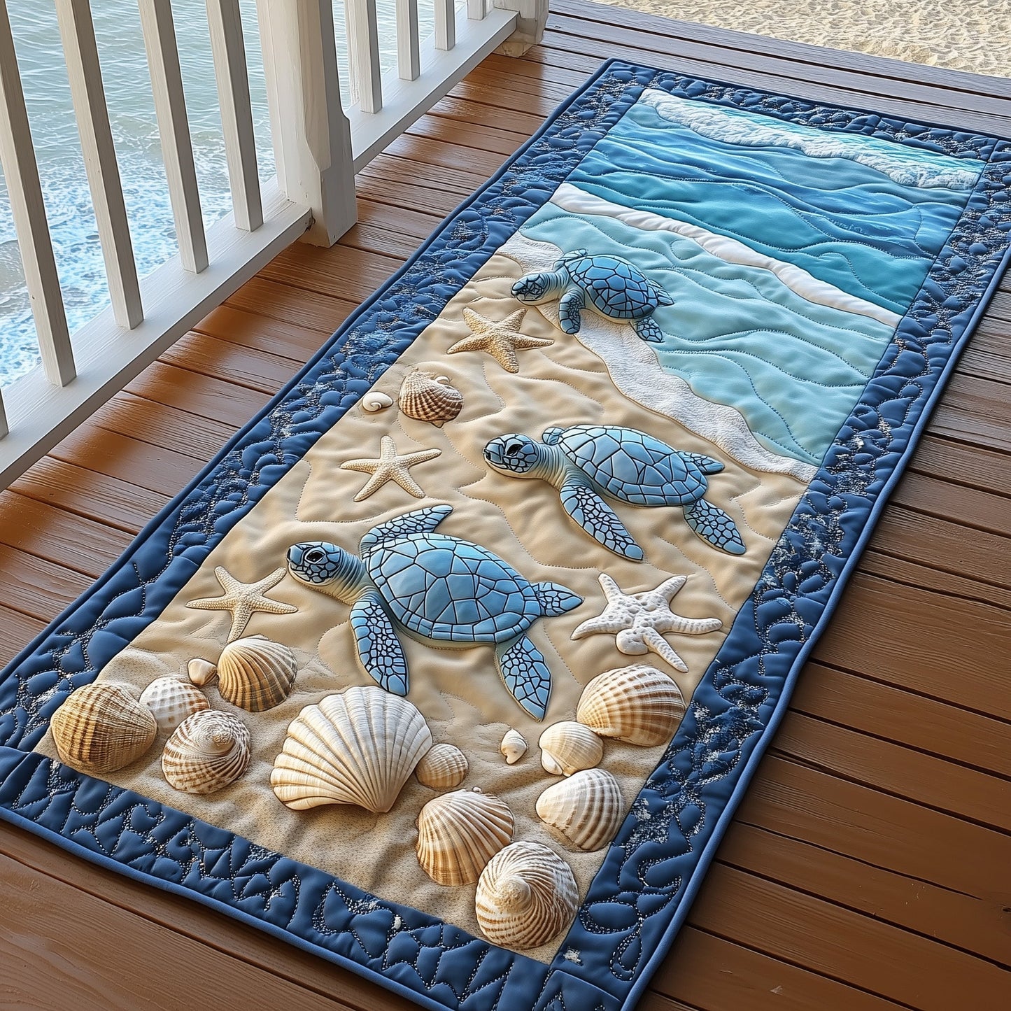 Ocean Turtle Runner Rug GFTONL6611