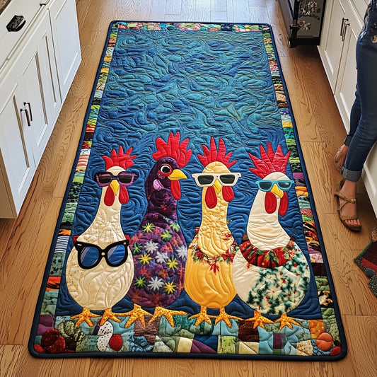 Whimsical Chicken Runner Rug GFTONL6633