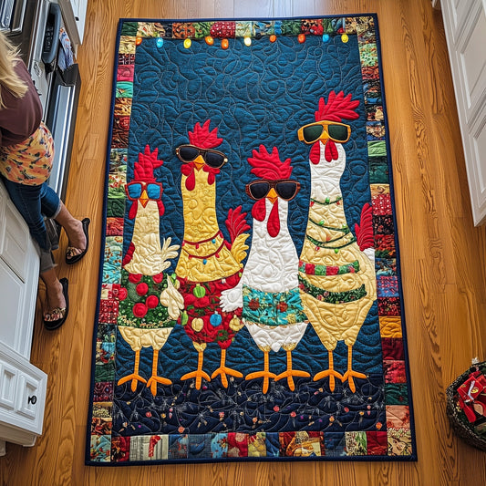 Whimsical Chicken Runner Rug GFTONL6634