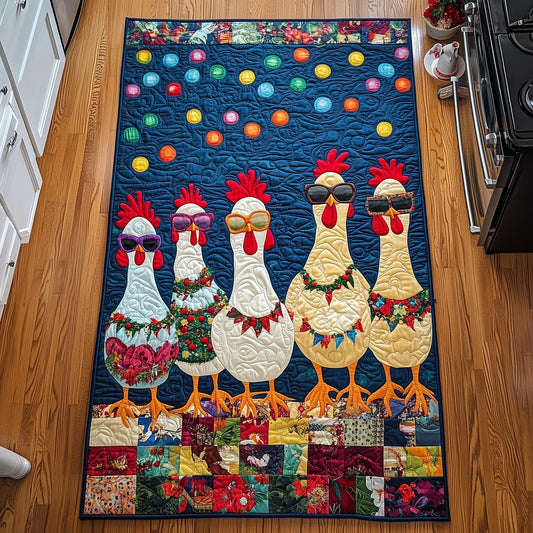 Whimsical Chicken Runner Rug GFTONL6636