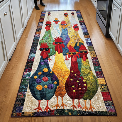 Whimsical Chicken Runner Rug GFTONL6637