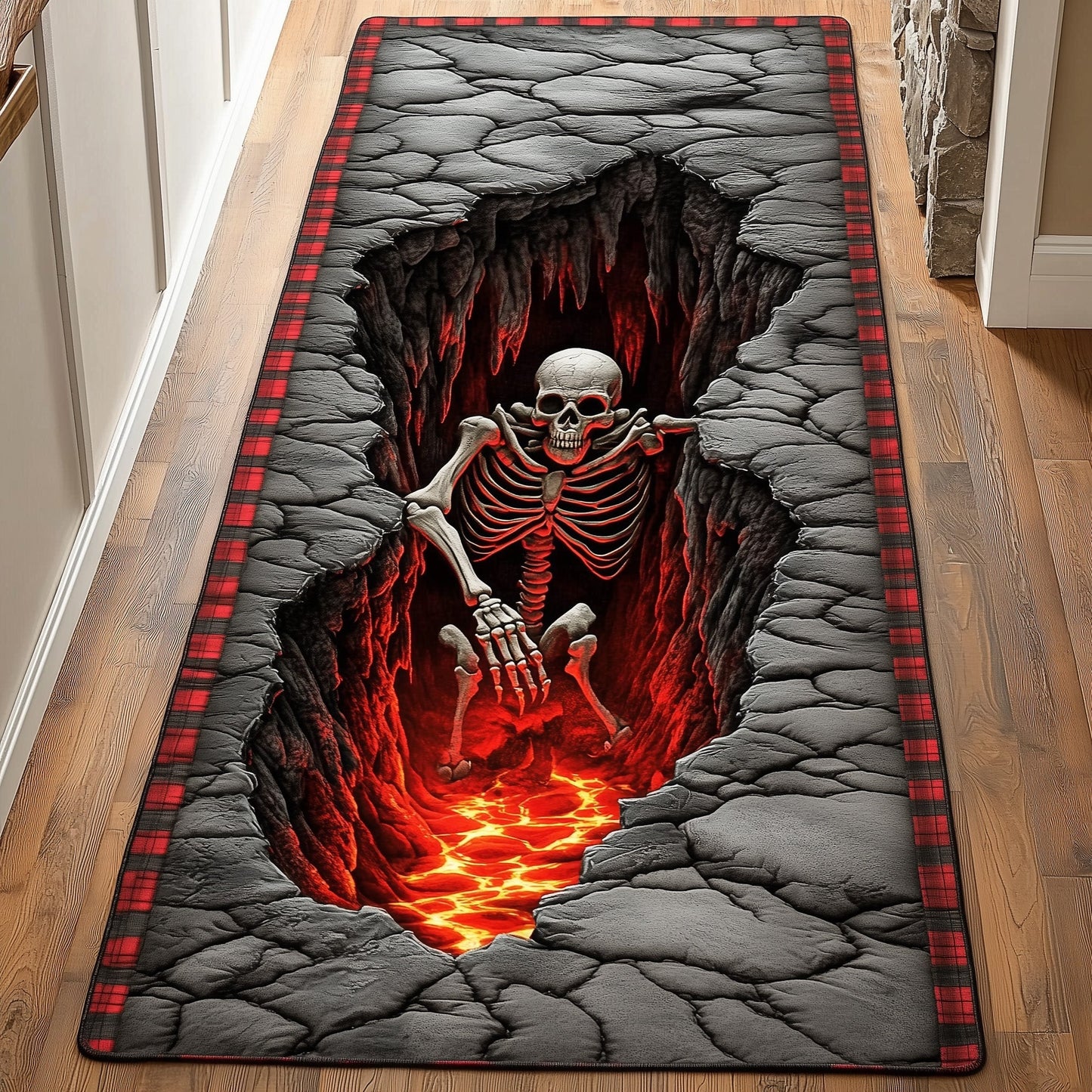 Lava Skeleton Runner Rug GFTONL6657