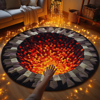 Lava Hole Quilted Round Mat GFTONL6685