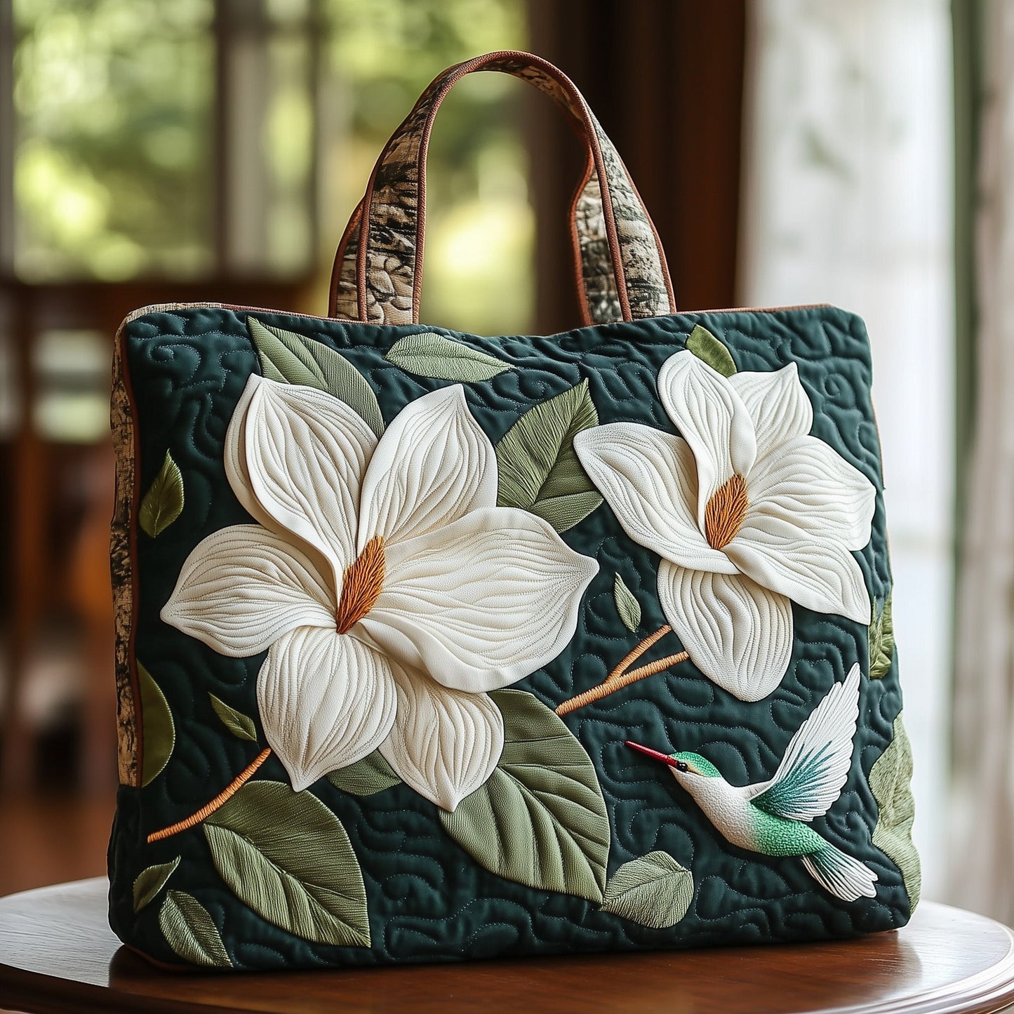 Flutter Bloom Quilted Tote Bag GFTONL6708