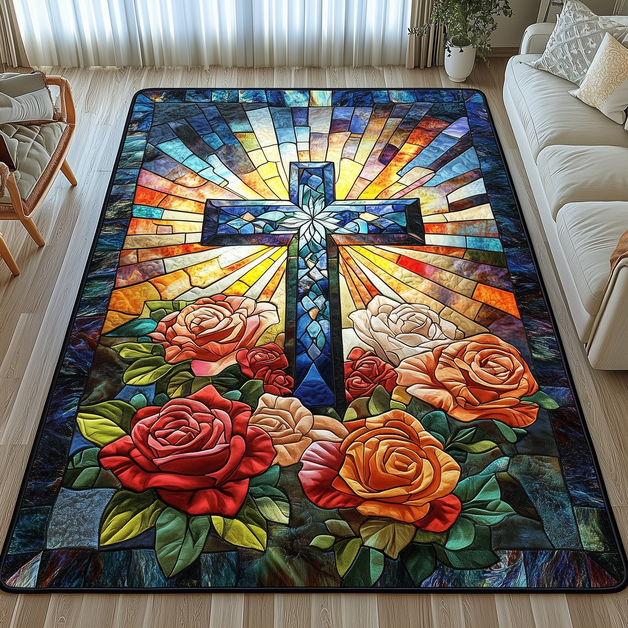 Faithful Blossom Area Rug GFTONL6712 – Patchique Store
