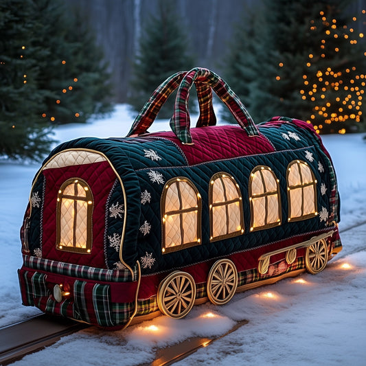 Christmas Train Quilted Duffle Bag GFTONL6734