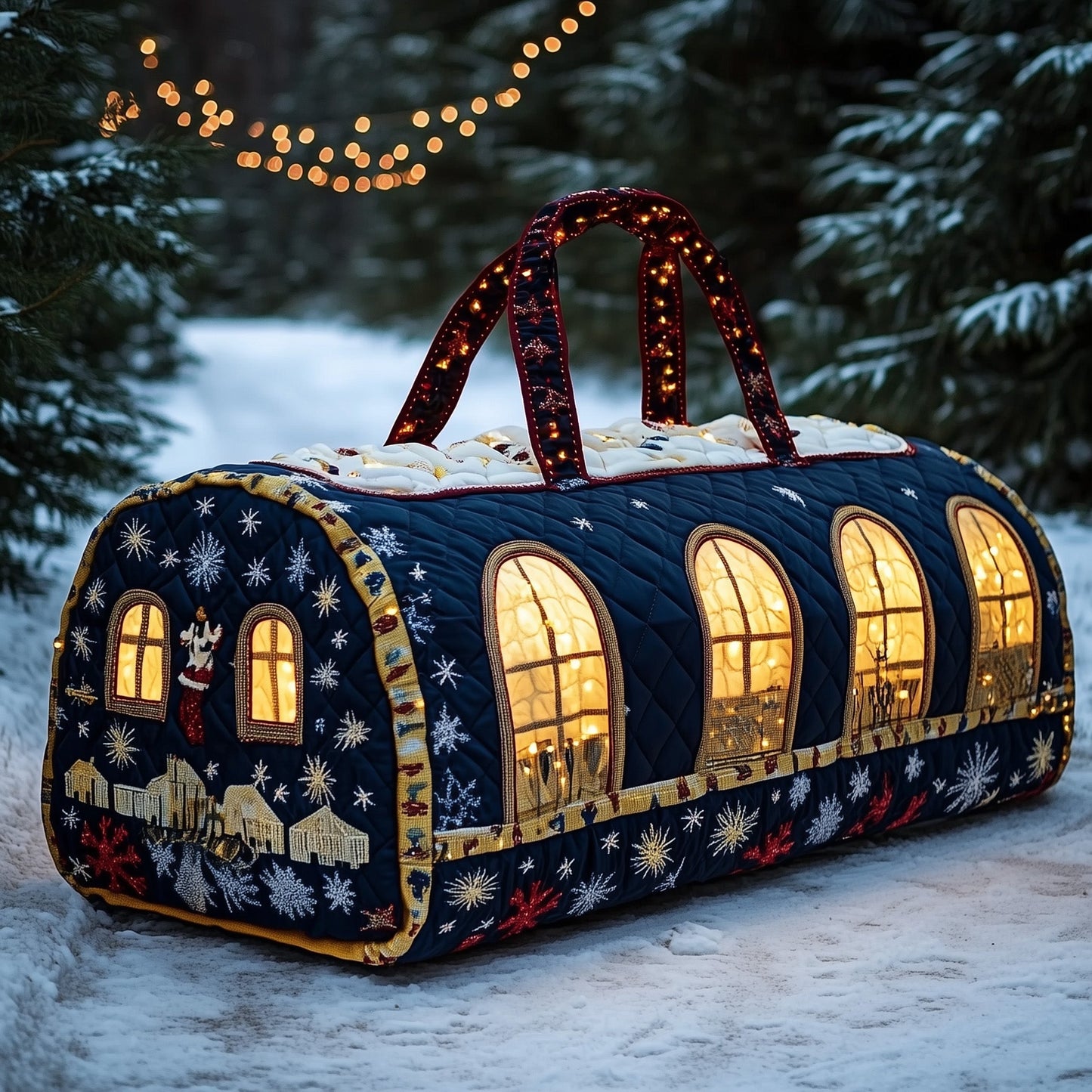 Joyful Christmas Quilted Duffle Bag GFTONL6735