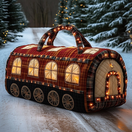 Joyful Train Quilted Duffle Bag GFTONL6736