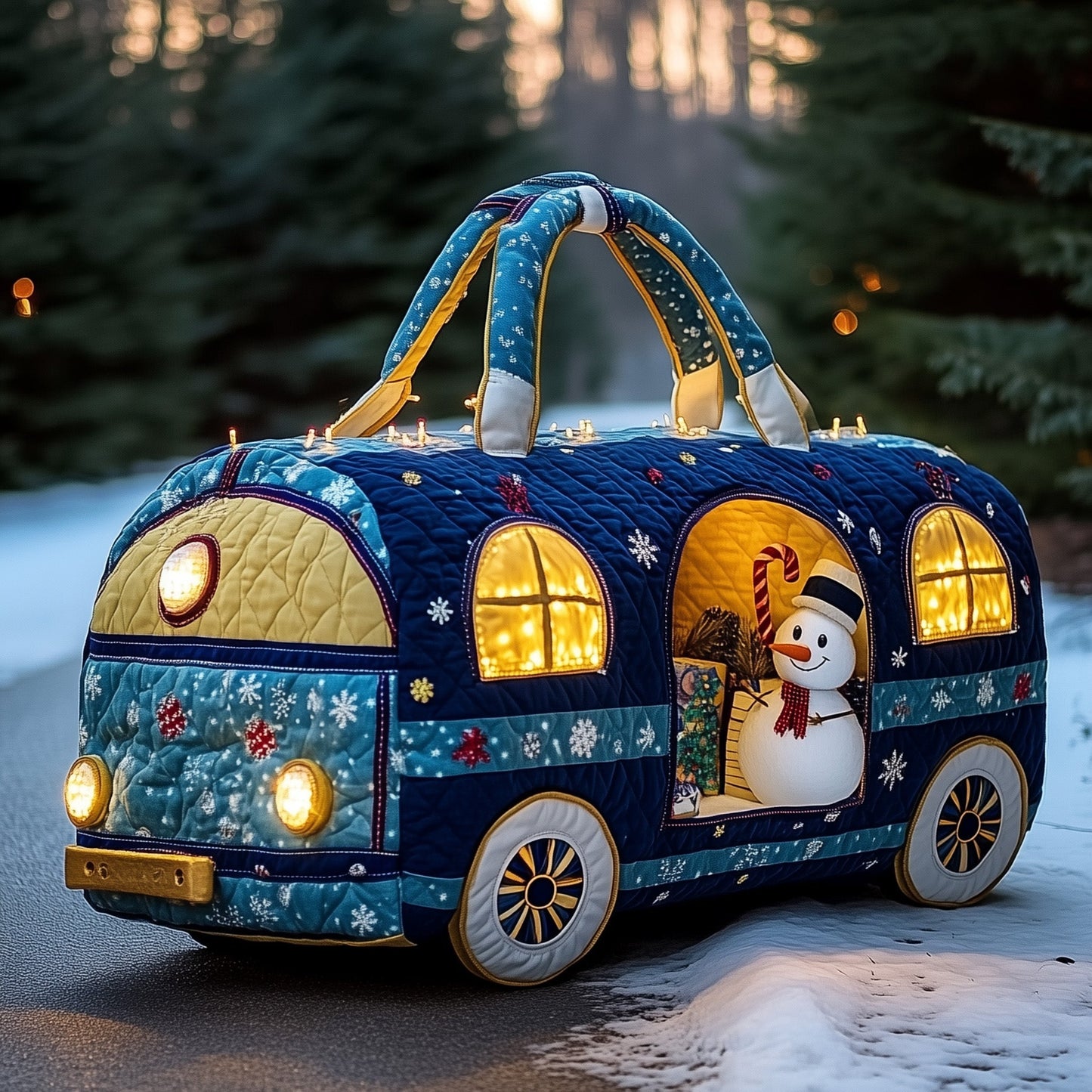 Snowman Express Quilted Duffle Bag GFTONL6739