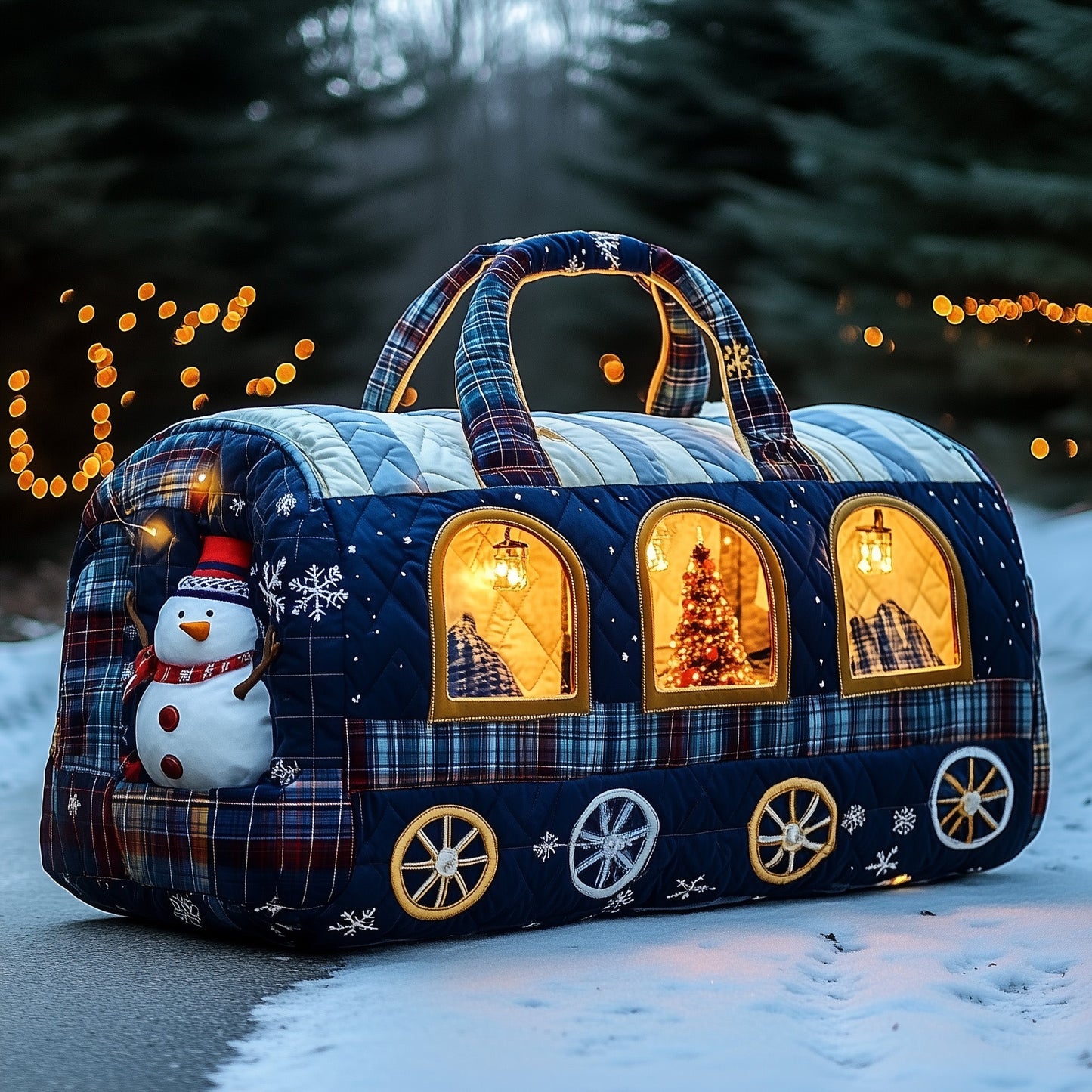 Snowman Express Quilted Duffle Bag GFTONL6742