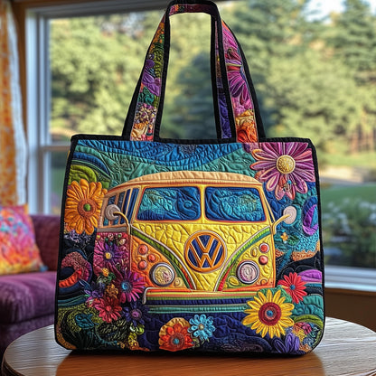 Hippie Vibe Quilted Tote Bag GFTONL6787