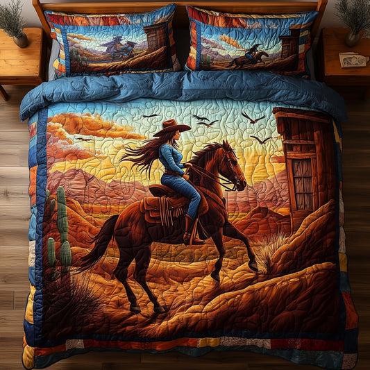 Whispering Saddles Duvet Cover Set GFTONL6792
