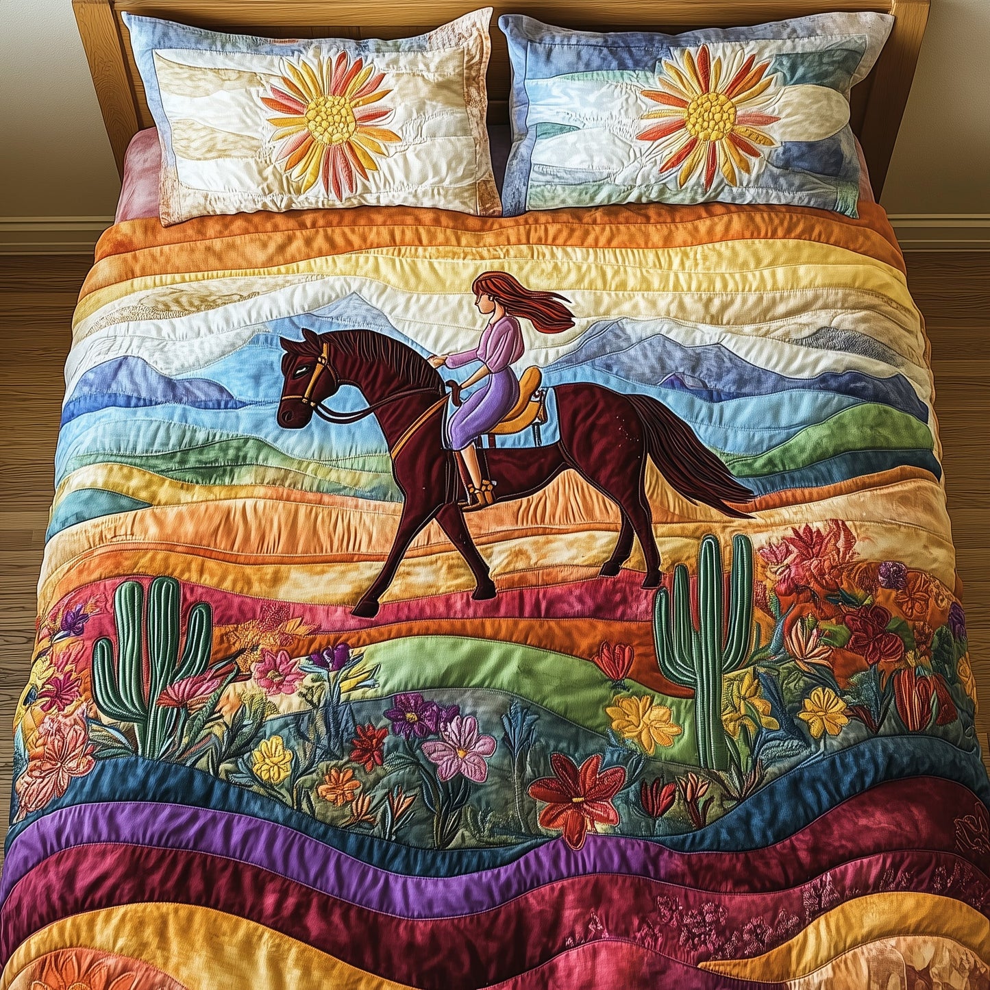 Wildflower Rider Duvet Cover Set GFTONL6793