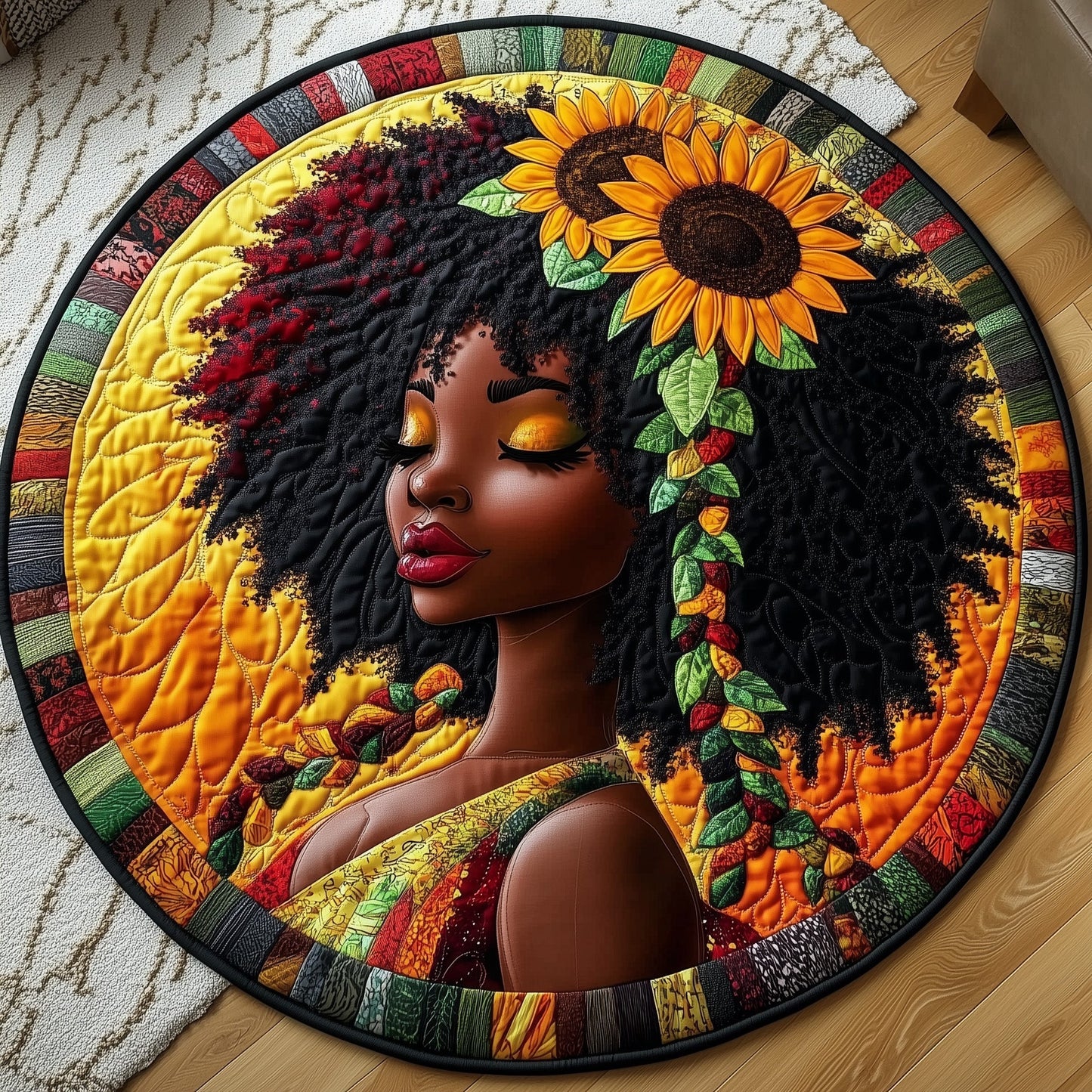 Radiant Heritage Quilted Round Mat GFTONL6806