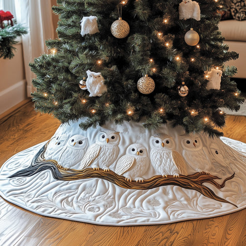 Winter Owl Quilted Tree Skirt GFTONL6827