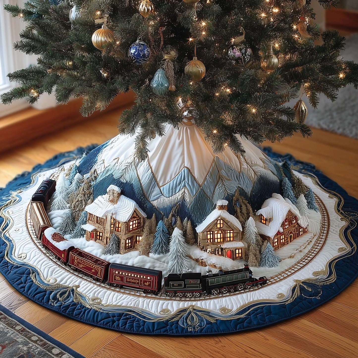Holiday Express Quilted Tree Skirt GFTONL6843