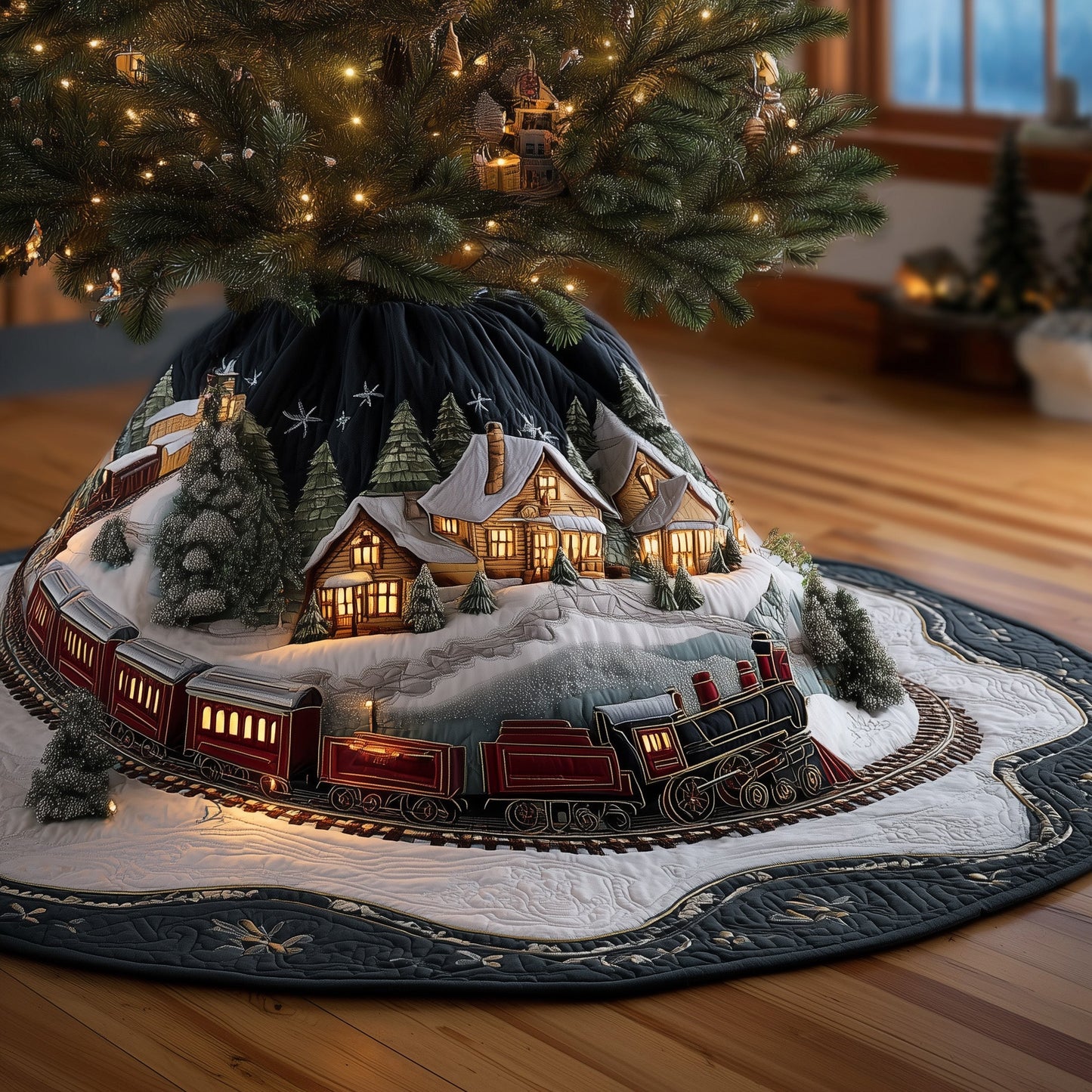 Holiday Express Quilted Tree Skirt GFTONL6845