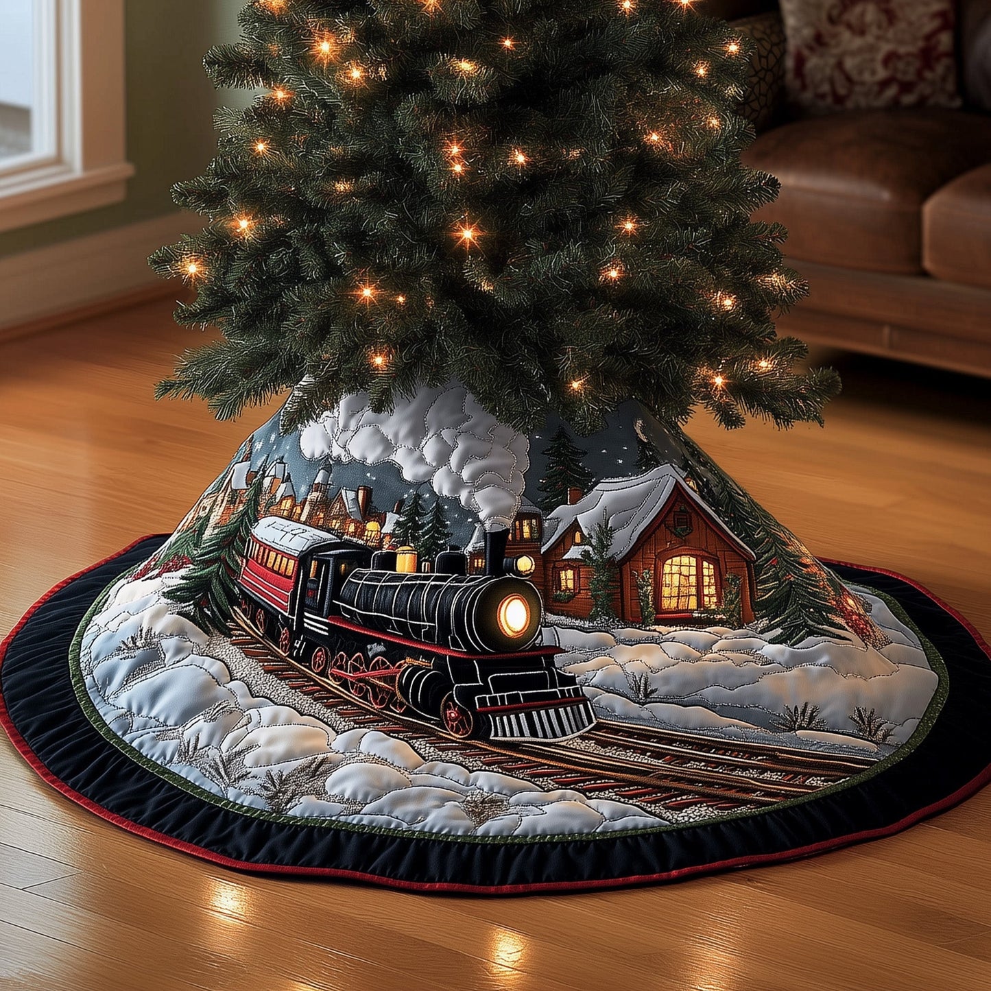 Holiday Express Quilted Tree Skirt GFTONL6846
