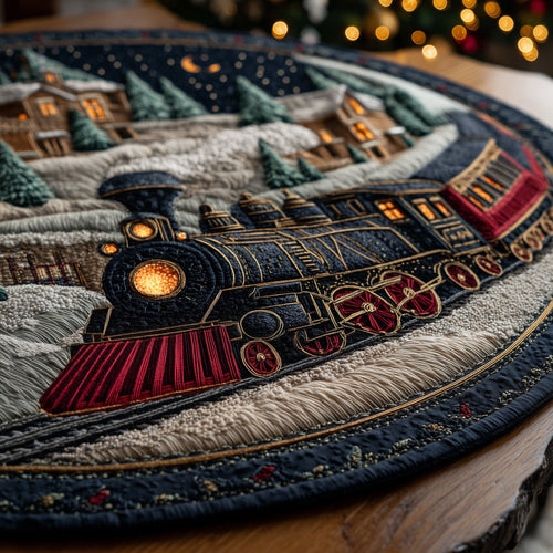 Vintage Train Quilted Round Mat GFTONL6849