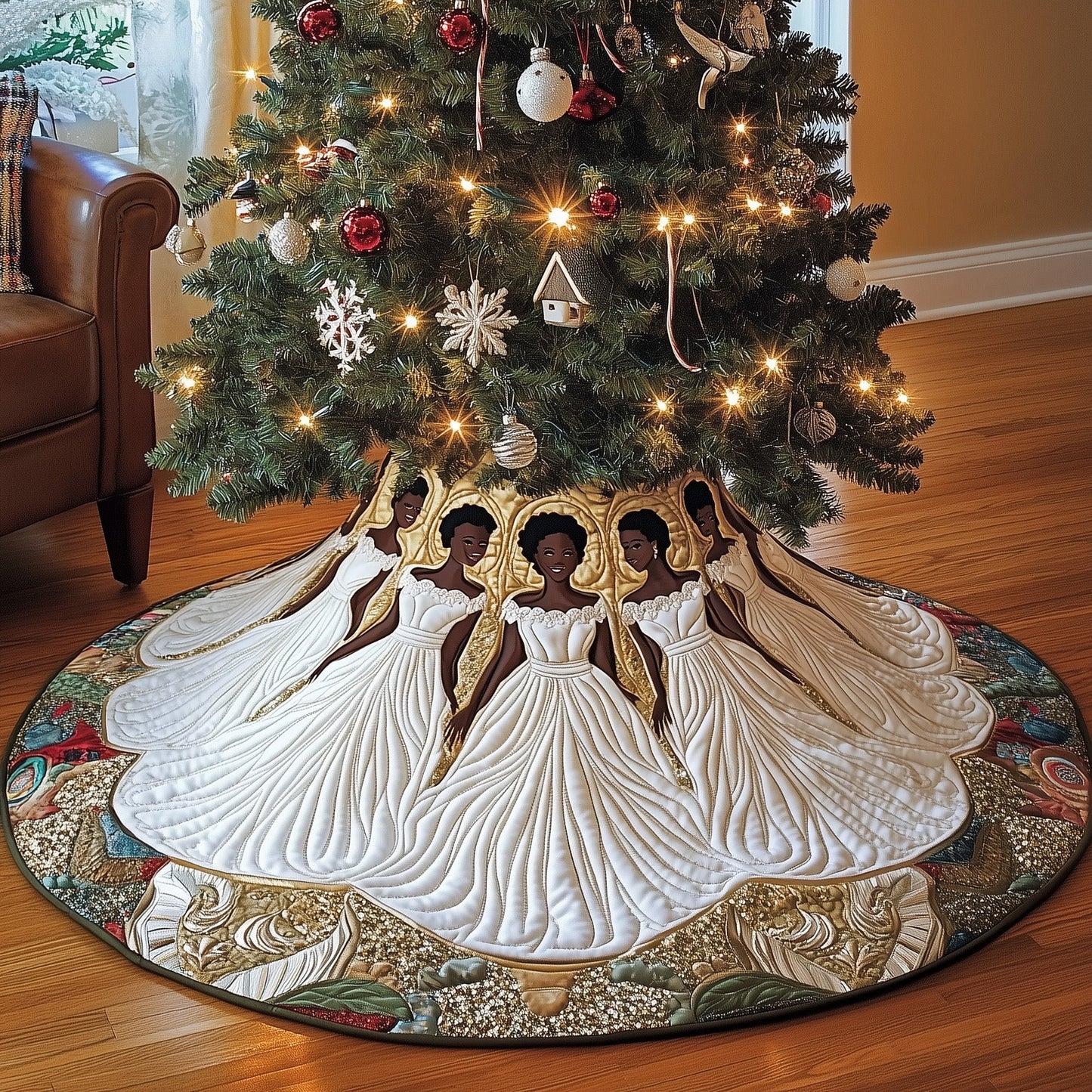 Radiant Queens Quilted Tree Skirt GFTONL6872