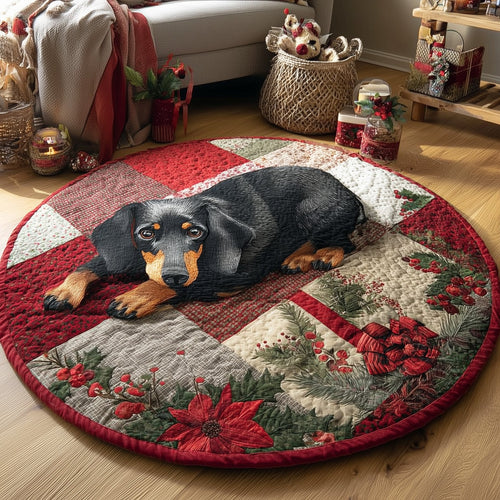 Dachshund Quilted Round Mat GFTONL6891