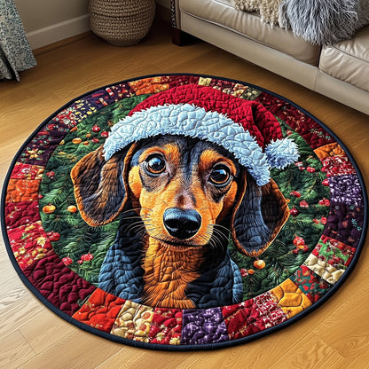 Dachshund Quilted Round Mat GFTONL6895
