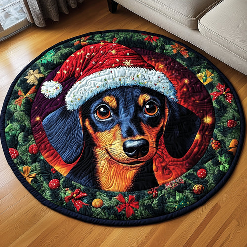 Dachshund Quilted Round Mat GFTONL6897