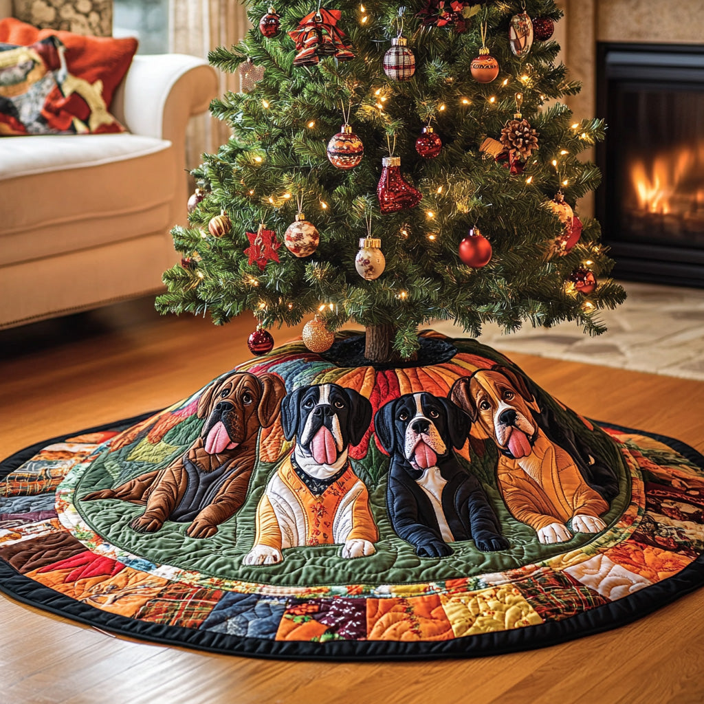 Boxer Quilted Tree Skirt GFTONL6908