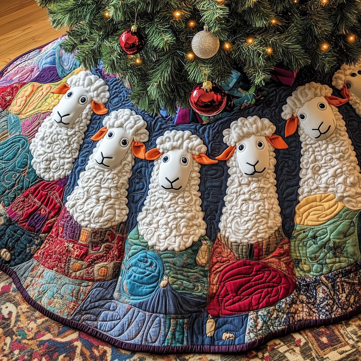 Sheep Heaven Quilted Tree Skirt GFTONL6911