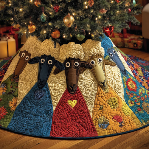 Sheep Heaven Quilted Tree Skirt GFTONL6912