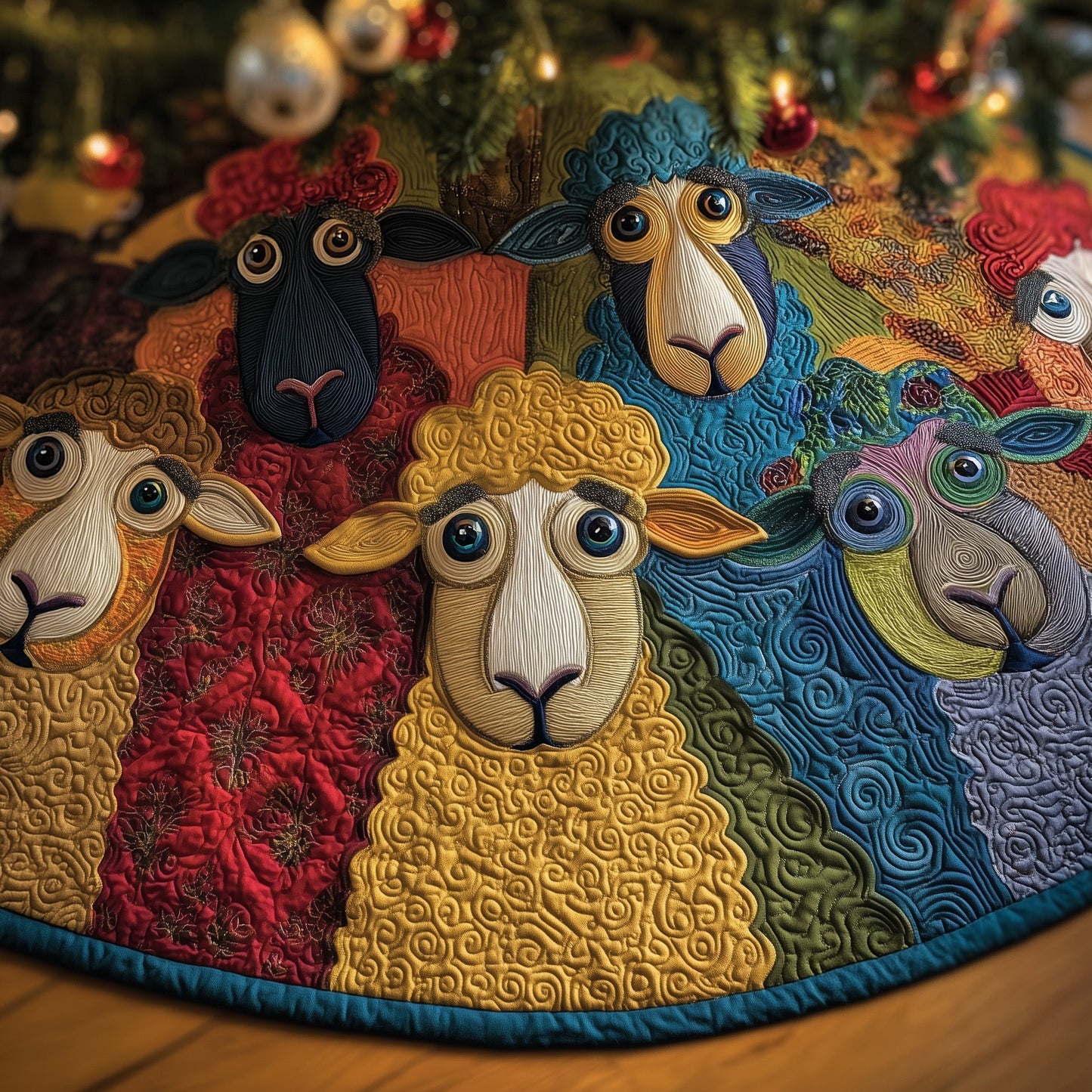 Sheep Heaven Quilted Tree Skirt GFTONL6918