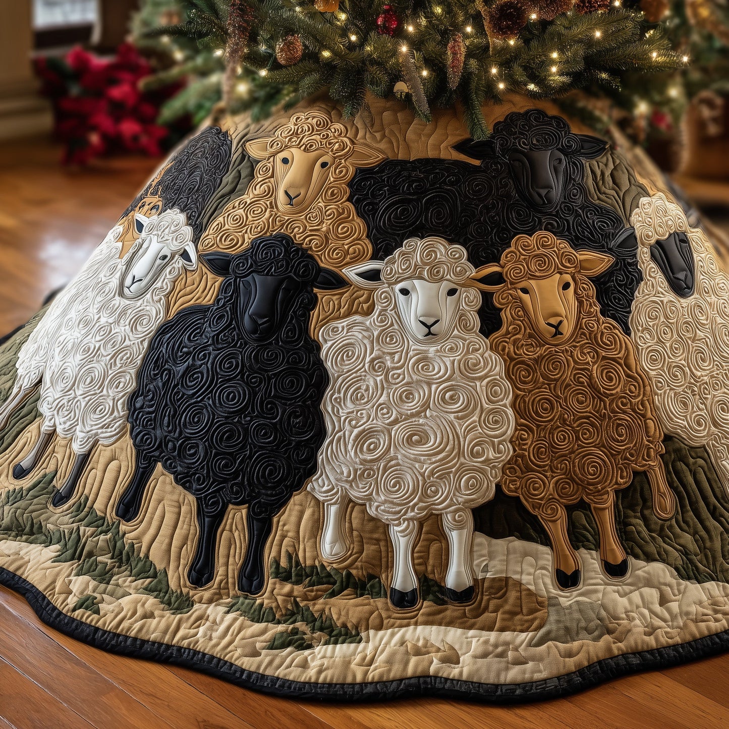 Sheep Heaven Quilted Tree Skirt GFTONL6921