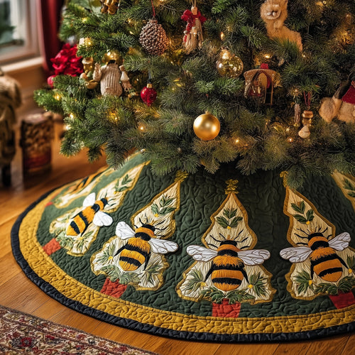 Bee On Tree Quilted Tree Skirt GFTONL6924