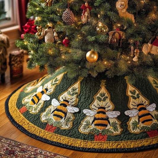 Bee On Tree Quilted Tree Skirt GFTONL6924