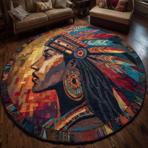 Native Queen Quilted Round Mat GFTONL6947
